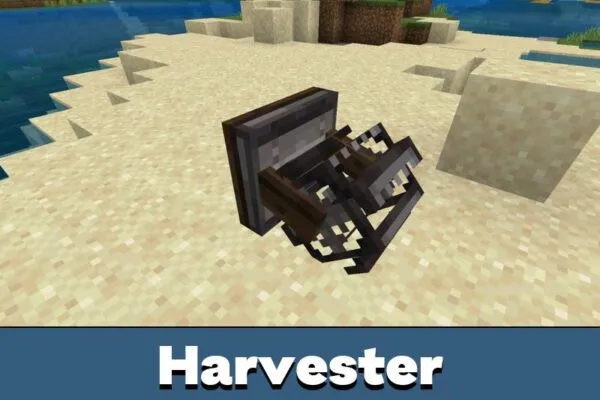 Harvester from Invent Aeronautics Mod for Minecraft Bedrock