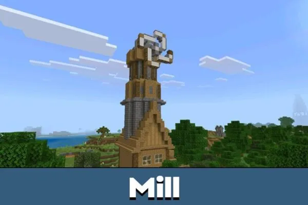 Mill from Otherworldly Mod for Minecraft Bedrock