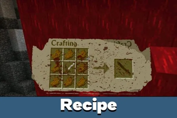 Recipe from The Cryptid Mod for Minecraft Bedrock