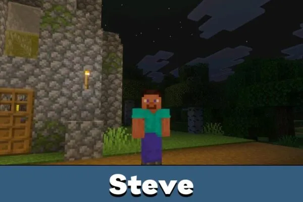 Steve from IzH RD Shader for Minecraft Bedrock