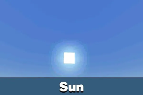Sun from IzH RD Shader for Minecraft Bedrock