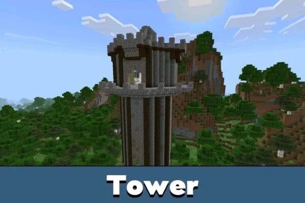 Tower from Otherworldly Mod for Minecraft Bedrock