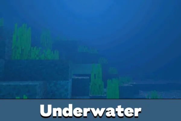 Underwater from Horizon Shader for Minecraft Bedrock