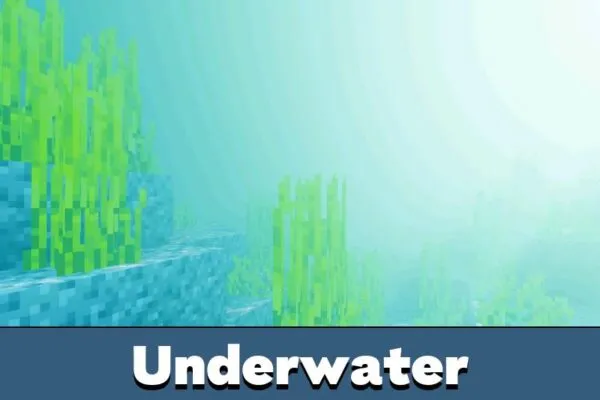 Underwater from Tiamat Visuals Shader for Minecraft Bedrock