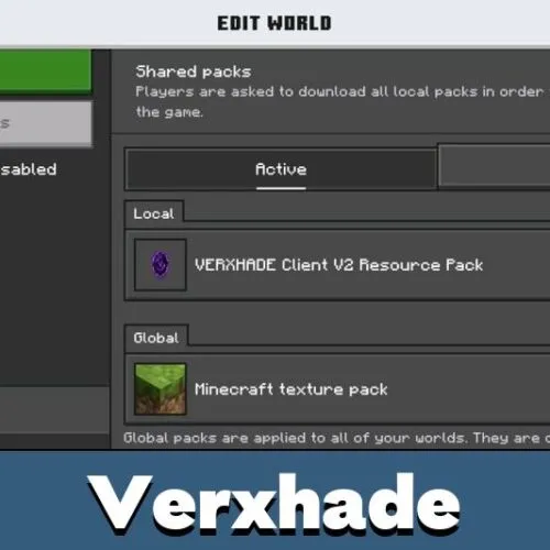 Verxhade Client for Minecraft Bedrock