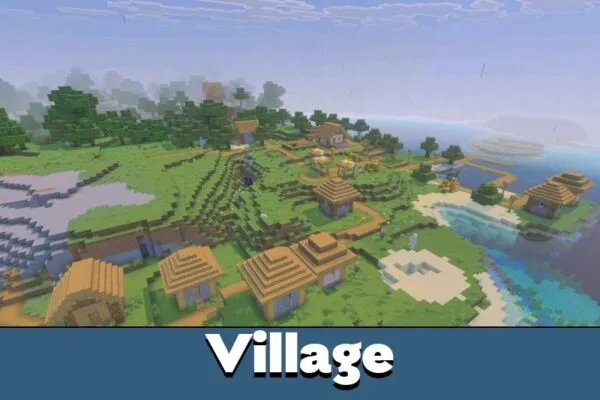 Village from Horizon Shader for Minecraft Bedrock