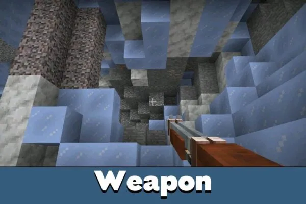Weapon from The Cryptid Mod for Minecraft Bedrock